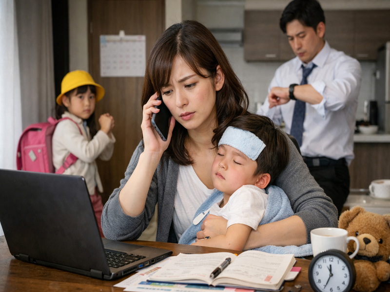 子育て世帯は時間と体力の制約が大きいイメージ